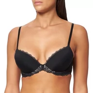 Biustonosze - Calvin Klein Damski biustonosz Lift Demi, Czarny, 70E - miniaturka - grafika 1