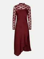 Sukienki - YAS Sukienka koktajlowa Meels 26032597 Czerwony Regular Fit - miniaturka - grafika 1