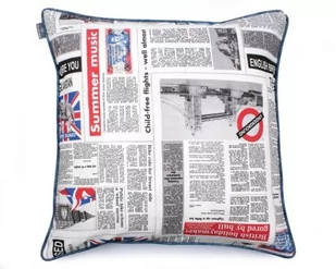 Poduszka dekoracyjna Newspaper 60x60 cm - Poduszki dekoracyjne - miniaturka - grafika 1