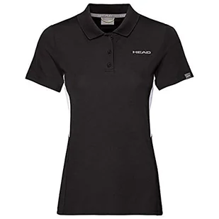 Head Damska koszulka polo Club Tech Polo W Polos czarny czarny XS 814339-BK XS - Koszulki i topy damskie - miniaturka - grafika 1