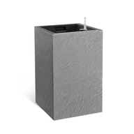 Donice - Flower Lover Doniczka samonawadniająca Cubico  Stone szary, 27 x 42 cm - miniaturka - grafika 1