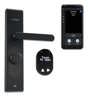 Systemy inteligentnych domów - Shelly LOQED Touch Smart Lock Inteligentny zamek do drzwi SHELLY_LOQED_BLACK - miniaturka - grafika 1