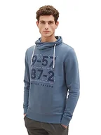 Bluzy męskie - TOM TAILOR Bluza męska, 32506 - Dusty Dark Teal, L - miniaturka - grafika 1