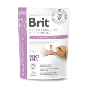 BRIT GF Veterinary Diets Dog Ultra-Hypoallergenic Insect 0,4 kg