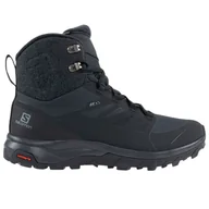 Buty trekkingowe męskie - Buty Salomon Outblast Thinsulate Climasalomon Waterproof L40795000 - czarne - miniaturka - grafika 1