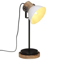 Lampy stojące - vidaXL Lampa stołowa, 25 W, biała, 17x17x50 cm, E27 - miniaturka - grafika 1