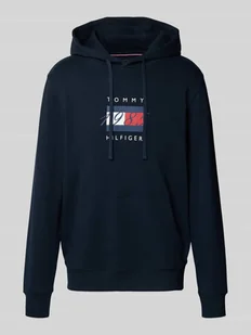 Bluza z kapturem o kroju regular fit z czystej bawełny - Bluzy męskie - miniaturka - grafika 1