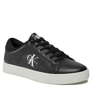 Półbuty męskie - Sneakersy Calvin Klein Jeans Classic Cupsole Low Laceup Lth YM0YM00864 Black/Bright White 0GM - miniaturka - grafika 1