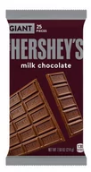 Czekolada - Giant- Hershey`s milk chocolate Gigantyczny Batonik Z Mlecznej Czekolady214g - miniaturka - grafika 1
