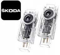 Akcesoria tuningowe - Projektory Led Logo Skoda Karoq Kodiaq Octavia IV Superb I 3U IV 3Y Rzutnik - miniaturka - grafika 1
