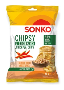 Sonko Chipsy z ciecierzycy o smaku słodkiego chili 60 g - Chipsy - miniaturka - grafika 1