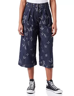 Spodnie damskie - Love Moschino Damskie spodnie jeansowe Culotte Fit, Enzimix15adritt, 42 - grafika 1