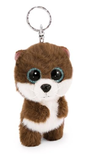 NICI 62195 GLUBSCHIS breloczek wydra Olly, wierny towarzysz do plecaka lub torby, zawieszka do kluczy dla małych i dużych, 9 cm, brązowy