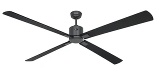 Energooszczędny wentylator sufitowy ze zdalnym sterowaniem Eco Neo III WiFi 180 cm bazaltowo-szary łopatki czarny / teak - Wentylatory sufitowe - miniaturka - grafika 1