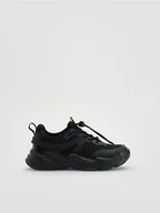 Buty dla chłopców - Reserved - Sportowe sneakersy - czarny - miniaturka - grafika 1