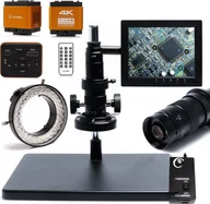Mikroskopy i lupy - Mikroskop Cyfrowy 10A 7-45x Techrebal Zestaw Oświetlacz Kamera dla Optyka - miniaturka - grafika 1