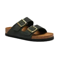 Klapki i japonki damskie - Birkenstock Skórzane klapki Arizona - miniaturka - grafika 1