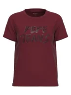 Koszulki i topy damskie - Pepe Jeans Koszulka w kolorze bordowym - miniaturka - grafika 1