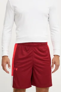 Under Armour szorty treningowe Zone 7 kolor bordowy 1383389 - Spodenki męskie - miniaturka - grafika 1