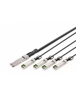 Kable komputerowe i do monitorów - DIGITUS  KABEL DO BEZPOŚREDNIEGO POŁĄCZENIA 40G QSFP+ DO 4XSFP+ 3M  () - miniaturka - grafika 1