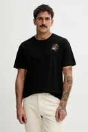 Koszulki męskie - Diesel t-shirt bawełniany T-NORM-SPIDER męski kolor czarny z nadrukiem A19662.0QIAM - miniaturka - grafika 1