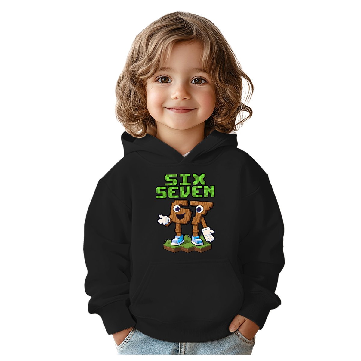 BLUZA DZIECIĘCA Z KAPTUREM 67 SIX SEVEN VIRAL 110-116 DLA DZIECKA PREZENT