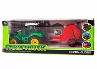 Samochody i pojazdy dla dzieci - Traktor Z Przyczepą Maszyna Rolnicza Różne Kolory - miniaturka - grafika 1