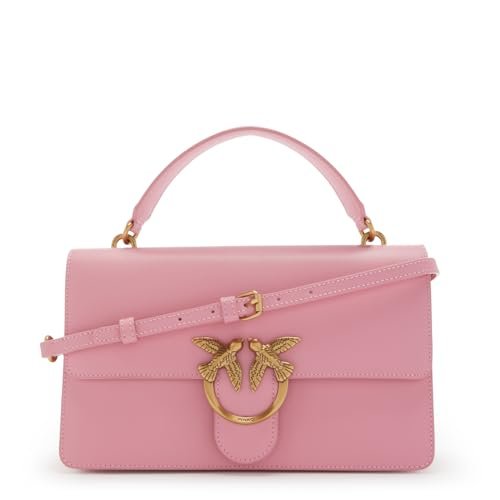 Pinko Love One Classic Light Cielę Jedwab, Torba Damska, P31Q_Różowy-Antique Gold, P31q_różowy Marino-antique Gold