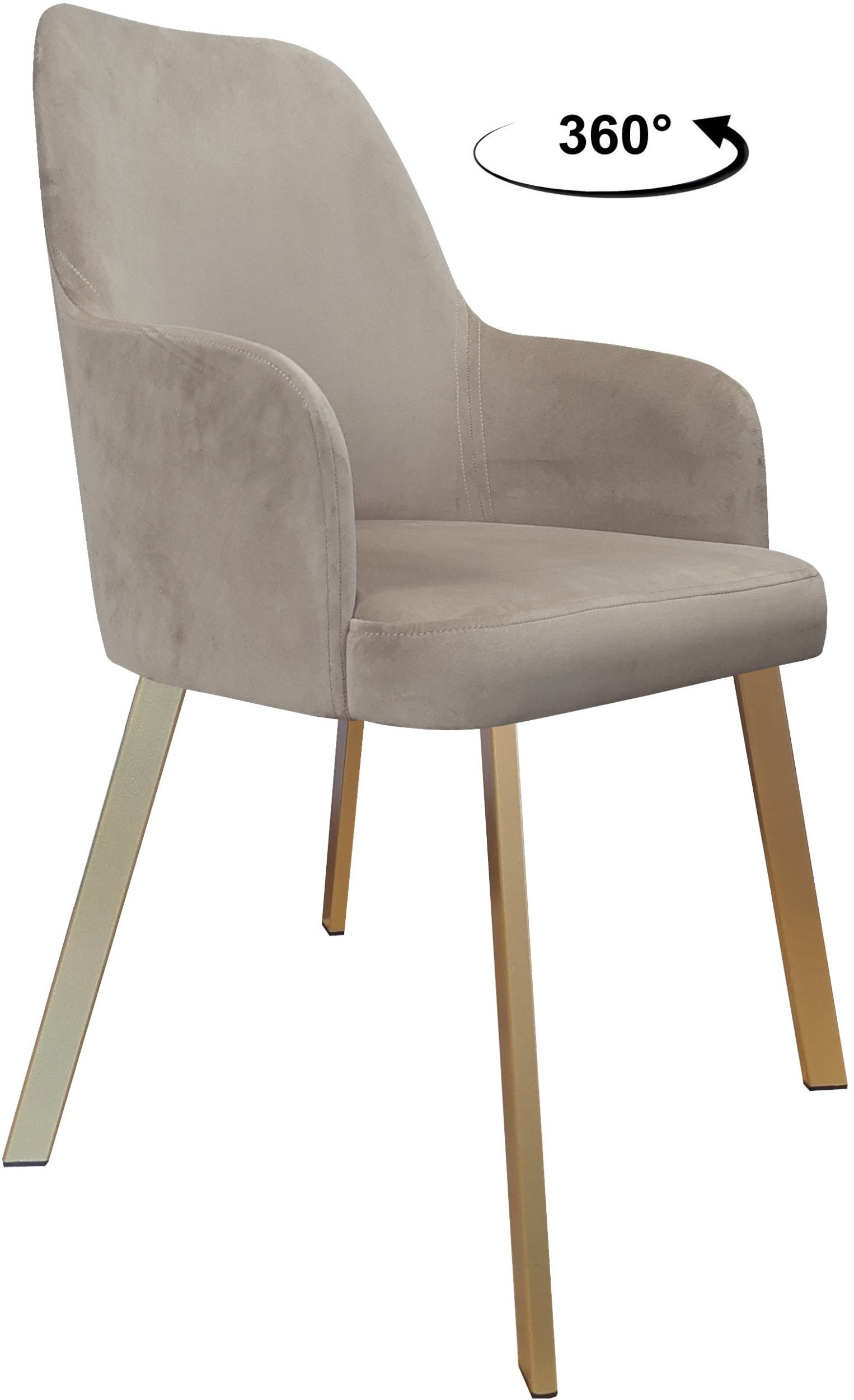 Krzesło obrotowe WESTA noga Profil złota MG09