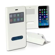 Etui i futerały do telefonów - Etui na telefon iPhone 6 Plus białe Bookstyle Case imitacja skóry DrachenLeder D2OME101K - miniaturka - grafika 1