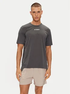 adidas T-Shirt Terrex Multi T-Shirt HM4048 Czarny Regular Fit - Odzież trekkingowa męska - miniaturka - grafika 1