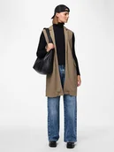 Swetry damskie - Pieces Kardigan "Jana" w kolorze szarobrązowym - miniaturka - grafika 1