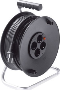 Bachmann BACHMANN Zwijacz AC230V 4-kanałowy Schuko, 50m, 50m, 50m