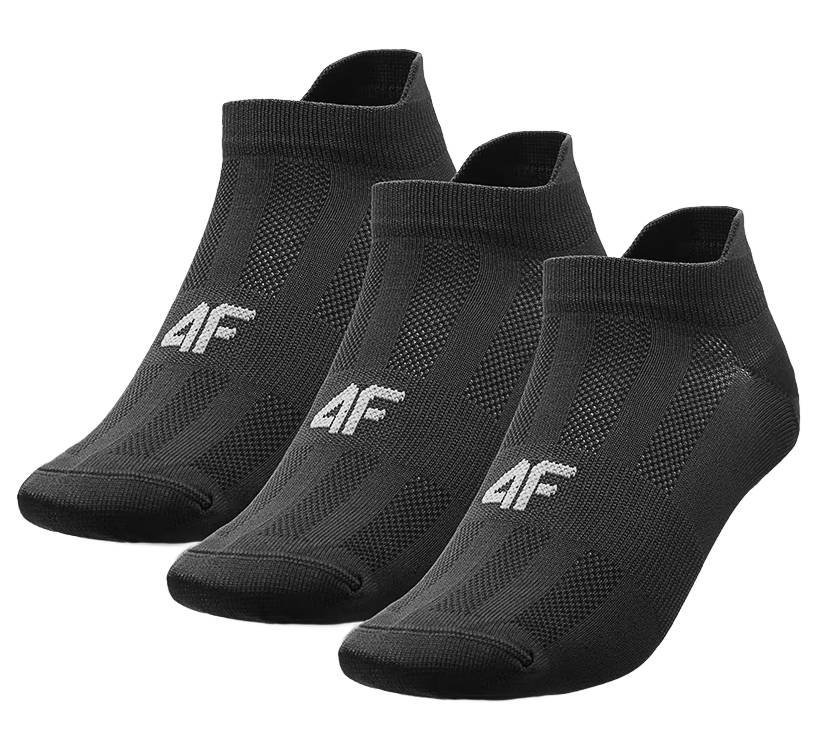 Skarpetki treningowe 4F stopki meskie 3-pak M137 czarny 43-46