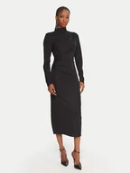 Sukienki - Fracomina Sukienka codzienna FS25WD2007W62601 Czarny Slim Fit - miniaturka - grafika 1