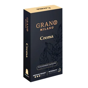 Kapsułki do ekspresów Nespresso* GRANO MILANO Crema 10 szt /Grano Milano - Kawa w kapsułkach i saszetkach - miniaturka - grafika 1