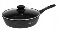 Patelnie - PATELNIA Głęboka MARMUROWA 20cm Z POKRYWKĄ Indukcja Gaz 8612 - miniaturka - grafika 1