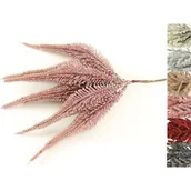 Ozdoby bożonarodzeniowe - Bukiet liści brokatowych 26 cm mix - miniaturka - grafika 1