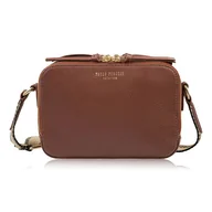 Torebki damskie - Torebka damska skórzana listonoszka na ramię modna brązowa Paolo Peruzzi KV-0 - miniaturka - grafika 1