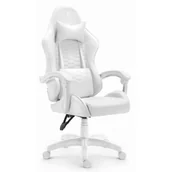 Fotele gamingowe - Fotel HELL'S CHAIR HC-1000 Ekoskóra Biały - miniaturka - grafika 1