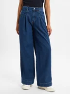 Spodnie damskie - Marc O'Polo Denim Dżinsy Kobiety Jeansy niebieski jednolity, 27-34 - miniaturka - grafika 1