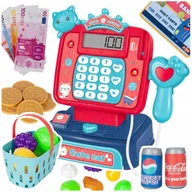 Zabawki interaktywne dla dzieci - Kasa Fiskalna Dla Dzieci Skaner Karta Płatnicza Koszyk Zakupy + Akcesoria Z2015 - miniaturka - grafika 1