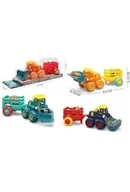 Samochody i pojazdy dla dzieci - Traktor z przyczepą MIX Merkpol - miniaturka - grafika 1