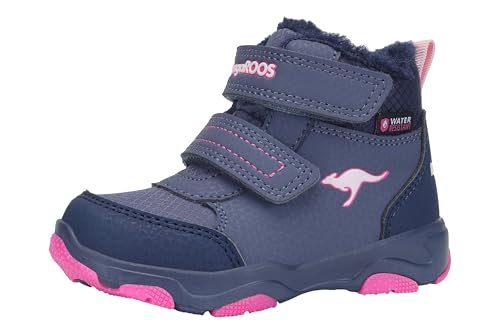 KangaROOS KS-Yotto Mid V RTX śniegowce, Grisaille/Daisy Pink, 27 EU, Grisaille Daisy Pink, 27 EU