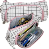 Piórniki - Piórnik Szkolny Saszetka Dwukomorowy Rozkładany Duży Podwójny dla Dzieci MAALEO - miniaturka - grafika 1