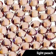 Ozdoby do paznokci - Cyrkonie do paznokci szklane SS10 Light Peach 50 szt - miniaturka - grafika 1