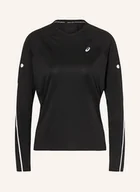 Koszulki i topy damskie - Asics Koszulka Do Biegania Road Lite-Show Ls schwarz - ASICS - miniaturka - grafika 1