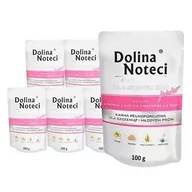 Mokra karma dla psów - Dolina Noteci PREMIUM dla psów małych ras JUNIOR bogata w serca z indyka z wątróbką z gęsi saszetka 10x100g 47644-uniw - miniaturka - grafika 1