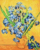 Malowanie po numerach - Artnapi 40x50cm Obraz Do Malowania Po Numerach Na Drewnianej Ramie - Vincent van Gogh, Irysy - miniaturka - grafika 1