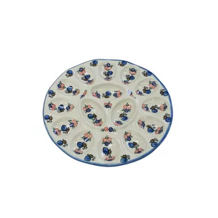 Ceramiczny talerz do jaj Ceramika Bolesławiec - Dekoratorstwo Ceramiczny talerz do jaj Ceramika Bolesławiec - Dekoratorstwo - miniaturka - grafika 1